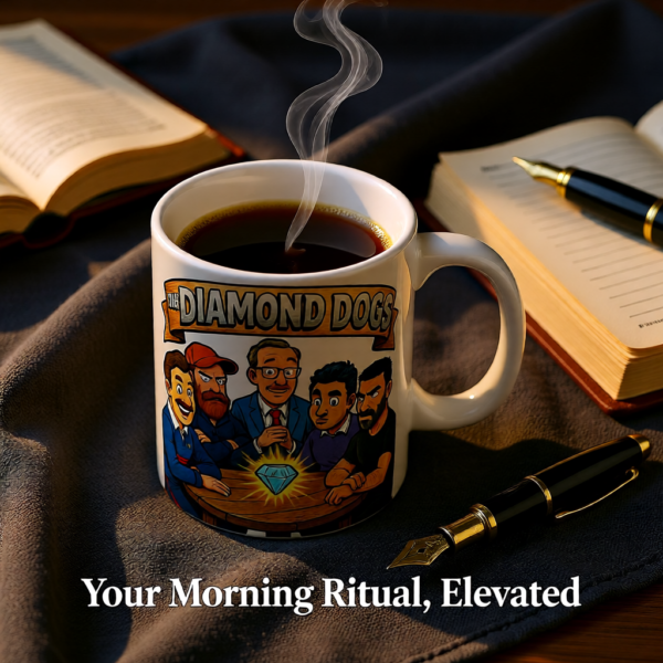 Ted Lasso Inspired Diamond Dogs Mug, Funny TV Show Coffee Cup, Roy Kent Quote Mug, Gift for Fans and Coworkers