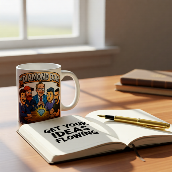 Ted Lasso Inspired Diamond Dogs Mug, Funny TV Show Coffee Cup, Roy Kent Quote Mug, Gift for Fans and Coworkers