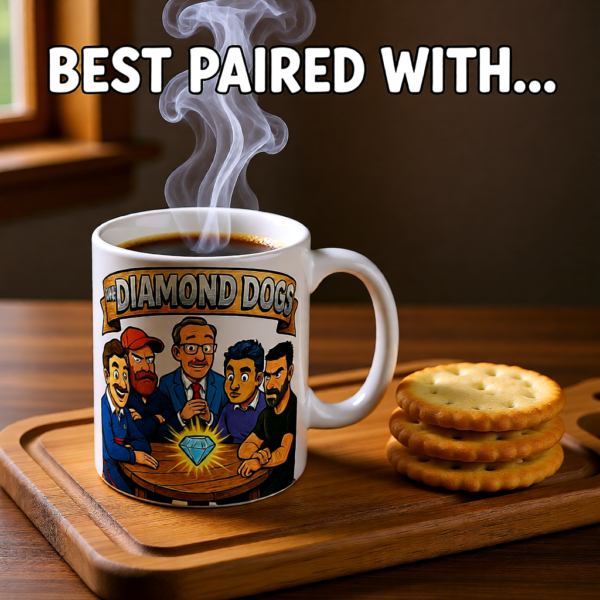 Ted Lasso Inspired Diamond Dogs Mug, Funny TV Show Coffee Cup, Roy Kent Quote Mug, Gift for Fans and Coworkers