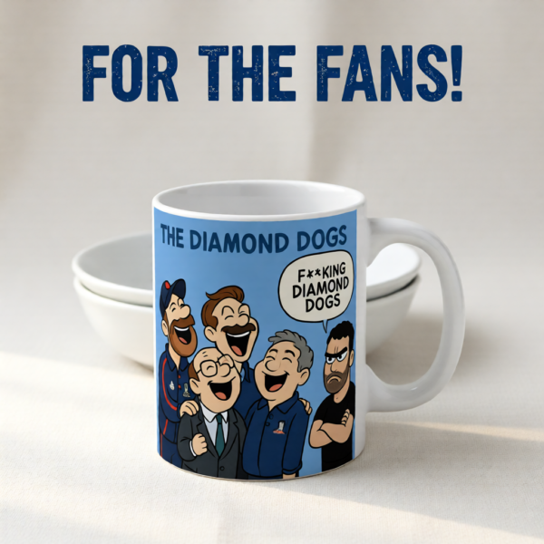 Ted Lasso Inspired Diamond Dogs Mug, Funny TV Show Coffee Cup, Roy Kent Quote Mug, Gift for Fans and Coworkers