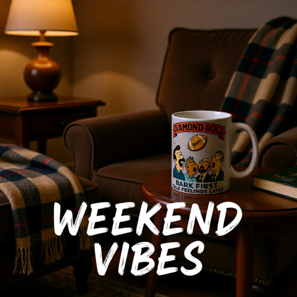 20251225090614-1f0e170f-6eca-600a-a36f-5a59b21260a9.png Diamond Dogs: Bark First, Talk Feelings Later | Ted Lasso Mug | Retro Funny Team Coffee Cup