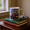 20251225091725-1f0e1728-6ed6-6652-a333-8afc922fe341.png Teamwork Makes the Richmond Work | Ted Lasso Mug | AFC Richmond Cartoon Coffee Cup