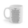 Oasis Inspired “Cast No Shadow” Mug – Iconic Britpop Lyric Coffee Cup for Oasis Fans