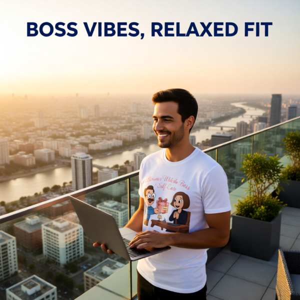 20251215102612-1f0d9a07-ace9-6492-abc1-0e1f3466166f.png Ted Lasso Inspired T-Shirt “Biscuits With the Boss = Self-Care” Funny Motivation Tee, TV Show Quote Shirt, Gift for Fans