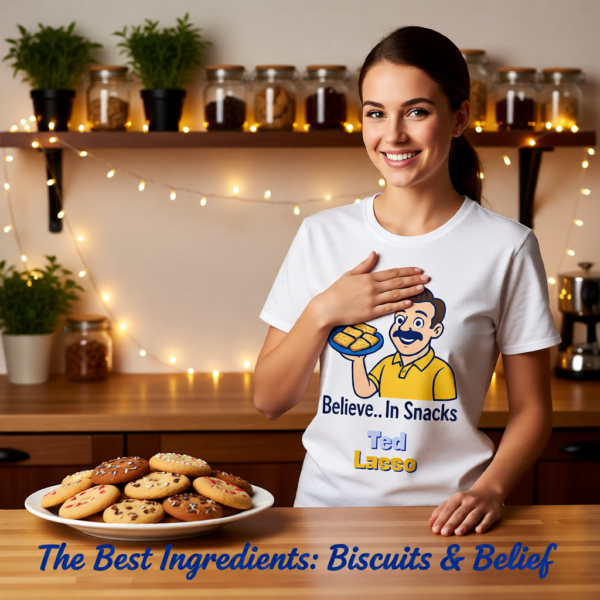 20251215103931-1f0d9a25-72c8-6cb8-bd22-7218d87ac06d-1.png Ted Lasso Inspired “Believe… In Snacks” T-Shirt, Funny TV Show Quote Tee, Positive Vibes Shirt, Gift for Fans