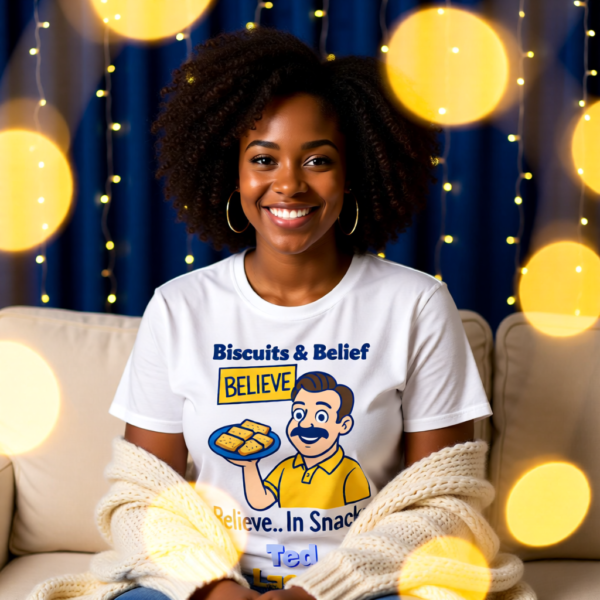 20251215103932-1f0d9a25-742e-667a-a090-e62a3cb17f1b-1.png Ted Lasso Inspired “Believe… In Snacks” T-Shirt, Funny TV Show Quote Tee, Positive Vibes Shirt, Gift for Fans