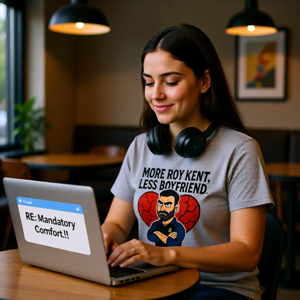 Ted Lasso Inspired “More Roy Kent, Less Boyfriend” T-Shirt, Funny Quote Tee, TV Show Fan Shirt, Gift for Her