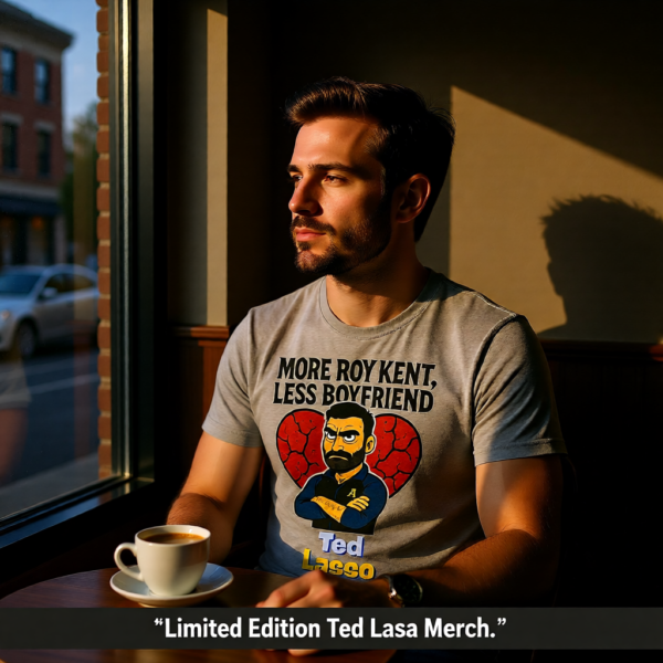 Ted Lasso Inspired “More Roy Kent, Less Boyfriend” T-Shirt, Funny Quote Tee, TV Show Fan Shirt, Gift for Her