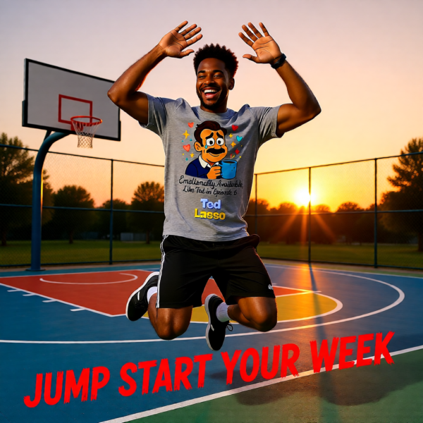 Ted Lasso Inspired “Emotionally Available, Like Ted in Episode 6” T-Shirt, Funny TV Quote Tee, Gift for Fans