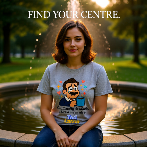 Ted Lasso Inspired “Emotionally Available, Like Ted in Episode 6” T-Shirt, Funny TV Quote Tee, Gift for Fans