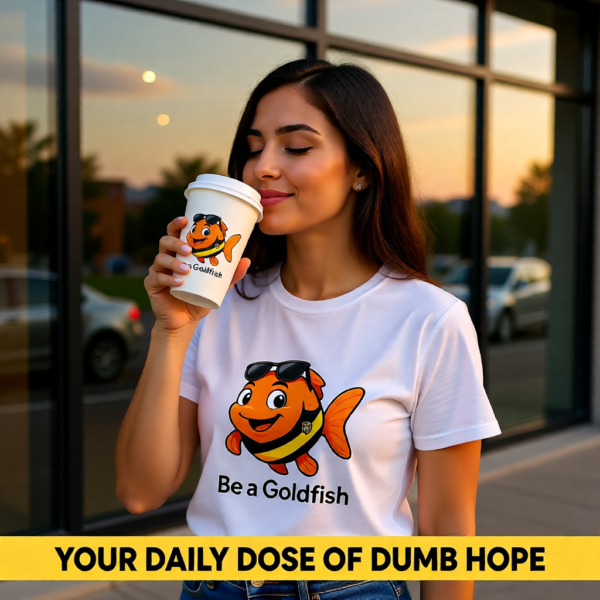 20251215112954-1f0d9a96-0b2a-6194-bbf7-2a9b827e91d4-1.png Ted Lasso Inspired “Be a Goldfish” T-Shirt, Motivational TV Show Quote Tee, Positive Mindset Shirt, Gift for Fans