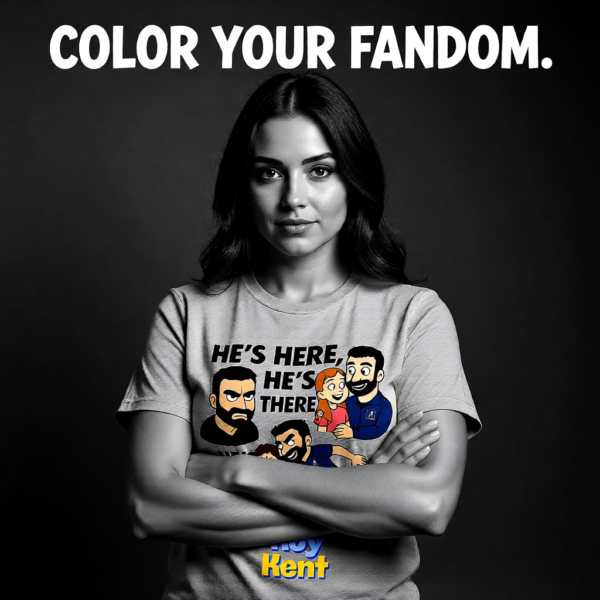 Hes Here Hes There Hes Every... WHERE | Roy Kent Funny Ted Lasso T-Shirt | TV Fan Gift