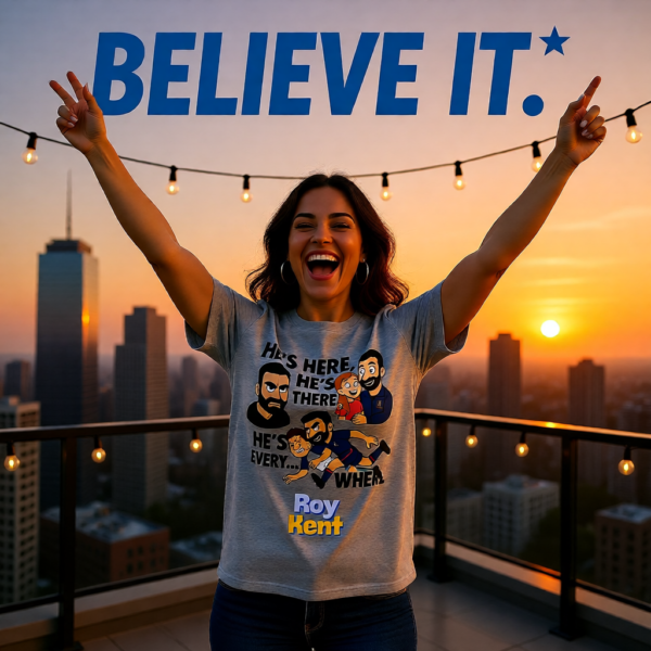 Hes Here Hes There Hes Every... WHERE | Roy Kent Funny Ted Lasso T-Shirt | TV Fan Gift