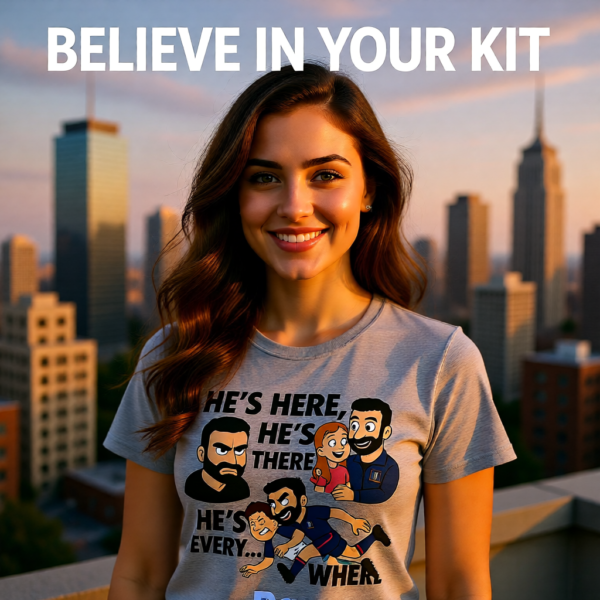 Hes Here Hes There Hes Every... WHERE | Roy Kent Funny Ted Lasso T-Shirt | TV Fan Gift