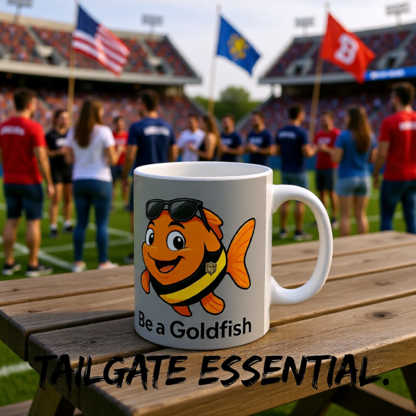 20260117150741-1f0f3b64-4ad5-66c0-a209-3abd96e6af4c.png Be a Goldfish | Ted Lasso Mug | Minimalist Positive Mindset Cup
