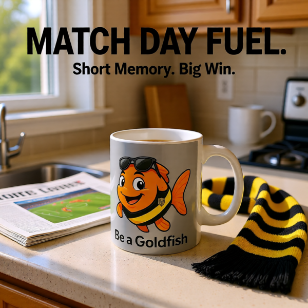 20260117150741-1f0f3b64-4f28-6916-a018-168263c2919c.png Be a Goldfish | Ted Lasso Mug | Minimalist Positive Mindset Cup