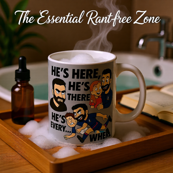 20260117200656-1f0f3e01-3009-631a-88a8-bee9894afc2f.png Hes Here, Hes There, Hes Every... WHERE | Roy Kent Mug | Funny Ted Lasso Football Quote Cup