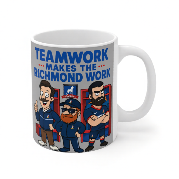 Teamwork Makes the Richmond Work | Ted Lasso-Inspired Mug | AFC Richmond Funny Gift