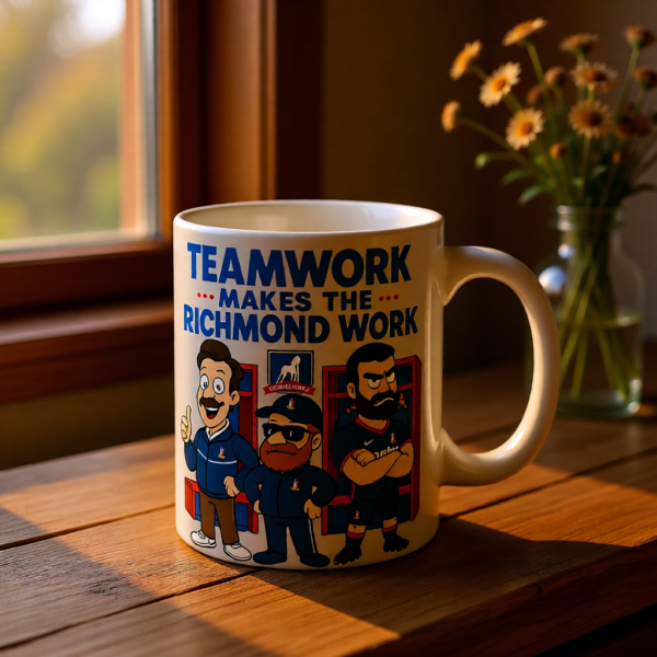 Teamwork Makes the Richmond Work | Ted Lasso-Inspired Mug | AFC Richmond Funny Gift
