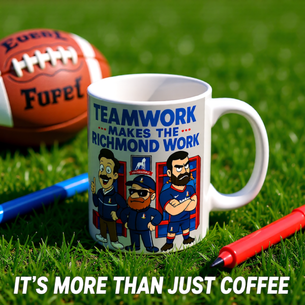 Teamwork Makes the Richmond Work | Ted Lasso-Inspired Mug | AFC Richmond Funny Gift