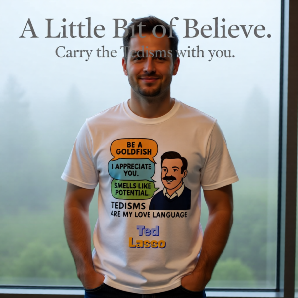 20260117202919-1f0f3e33-3a96-64a4-96f6-421a3eb6b635.png Tedisms Are My Love Language | Ted Lasso Quote Collage T-Shirt | Feel-Good TV Merch