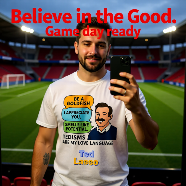 20260117202920-1f0f3e33-41e9-60c6-b8e2-a6b5fd999c0b.png Tedisms Are My Love Language | Ted Lasso Quote Collage T-Shirt | Feel-Good TV Merch