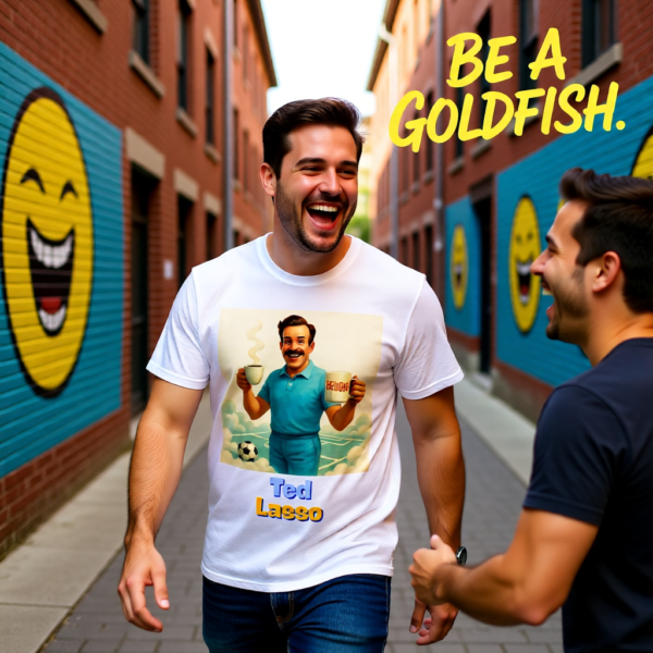 20260117204325-1f0f3e52-b935-6908-a0b2-c2960b096122.png I Run on Optimism and Tea, Like Ted | Wholesome Ted Lasso T-Shirt | Cute Positivity Gift