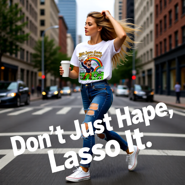 20260117204849-1f0f3e5e-cf4d-6eaa-8b4c-d65b8fa66a85.png Lets Lasso Some Life | Ted Lasso Cowboy-Inspired Funny T-Shirt | Bright Motivational Tee