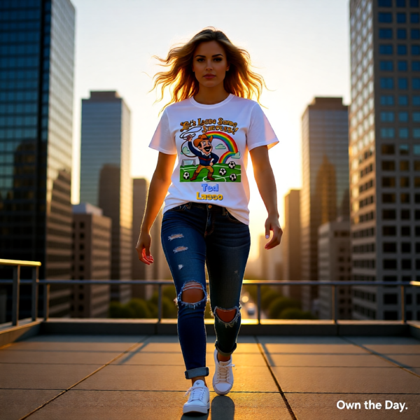 20260117204849-1f0f3e5e-cf65-6942-bd47-ee9ee0abf4af.png Lets Lasso Some Life | Ted Lasso Cowboy-Inspired Funny T-Shirt | Bright Motivational Tee