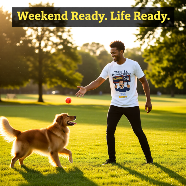 Takin Ls, But Smilin Like Ted | Funny Ted Lasso T-Shirt | Richmond Positivity Design