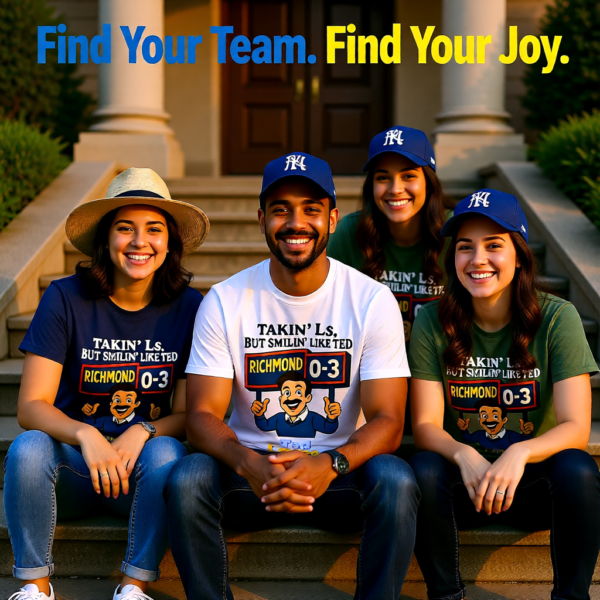 Takin Ls, But Smilin Like Ted | Funny Ted Lasso T-Shirt | Richmond Positivity Design