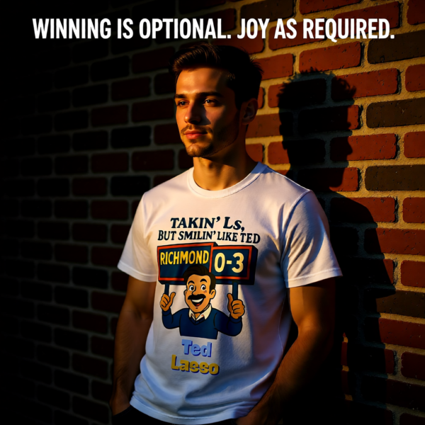 Takin Ls, But Smilin Like Ted | Funny Ted Lasso T-Shirt | Richmond Positivity Design